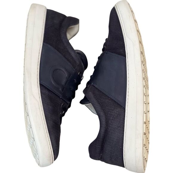 Salvatore Ferragamo Men's Blue Sneakers Size 12M Casual Lace-Up - Picture 10 of 15